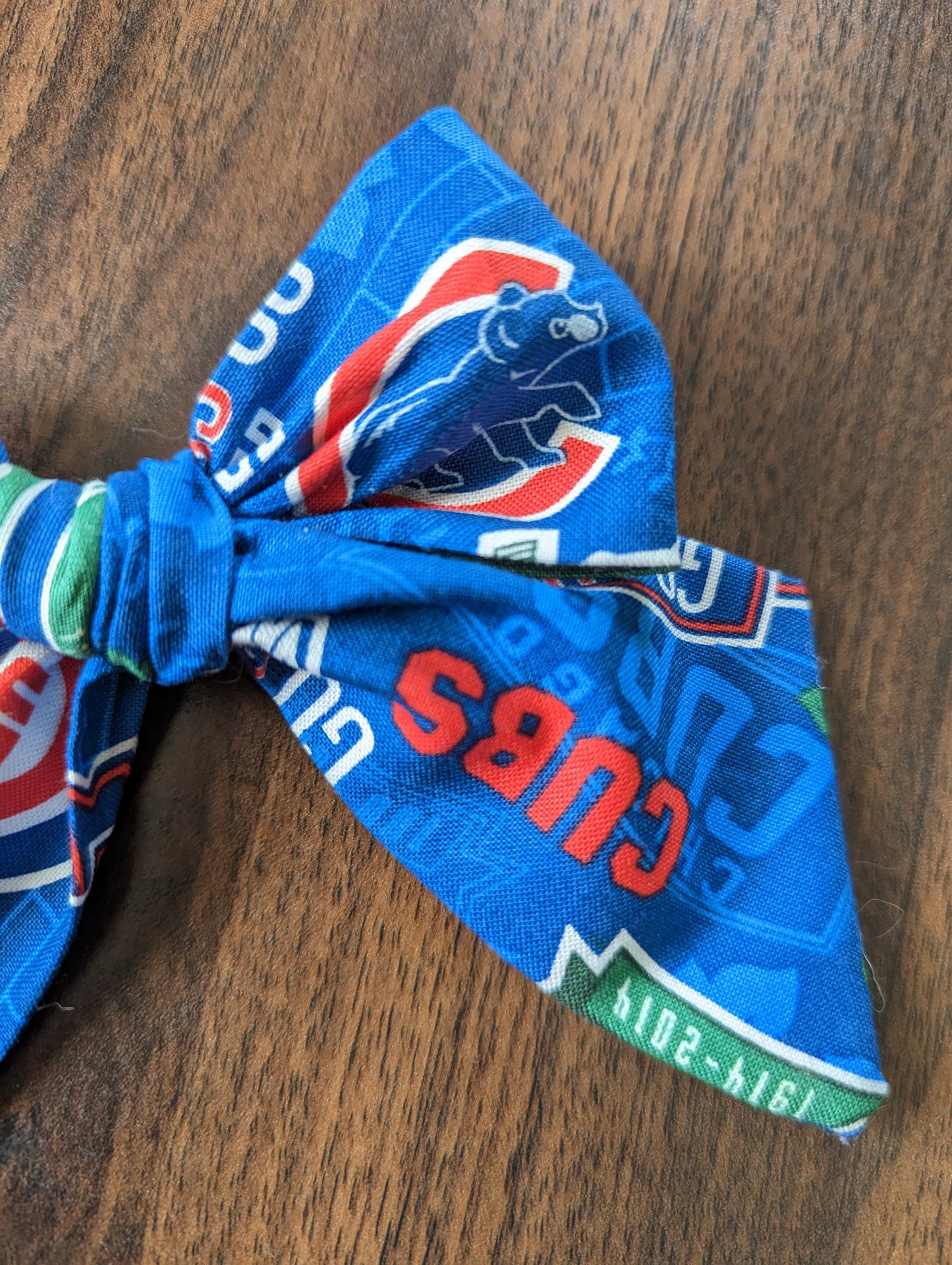 Baseball Cubs Bow